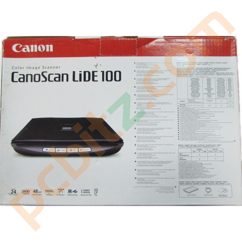 canoscan lide 100 software for mac